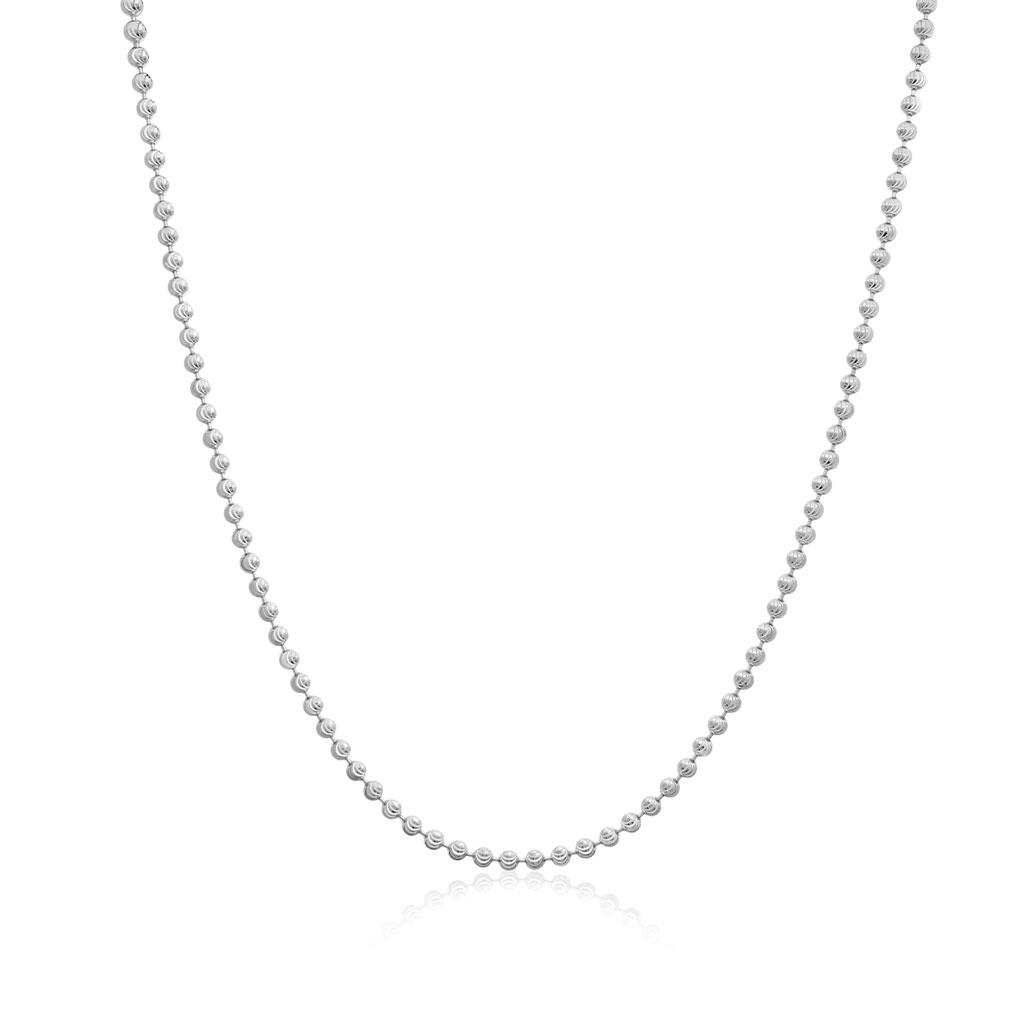 Silver Ball Chain Necklace SterlingSilver