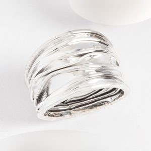 Sterling SIlver Melted Effect Ring