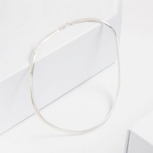 Sterling Silver Omega Flexible Collar Chain